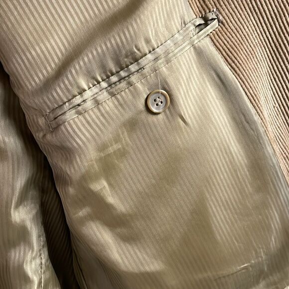 Boca Classics Men’s Light Brown Cordoroy Suit Jacket, Size 46R - Picture 7 of 8